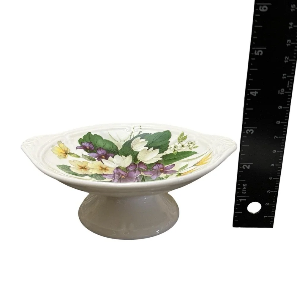 Royal Stafford Floral Bone‎ China Dish Trinket Plate England Victoria's Secret